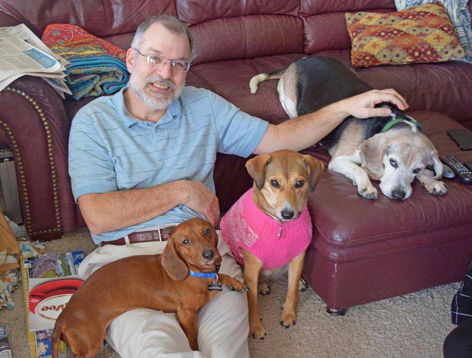 Man provides protection to Dogs in his home