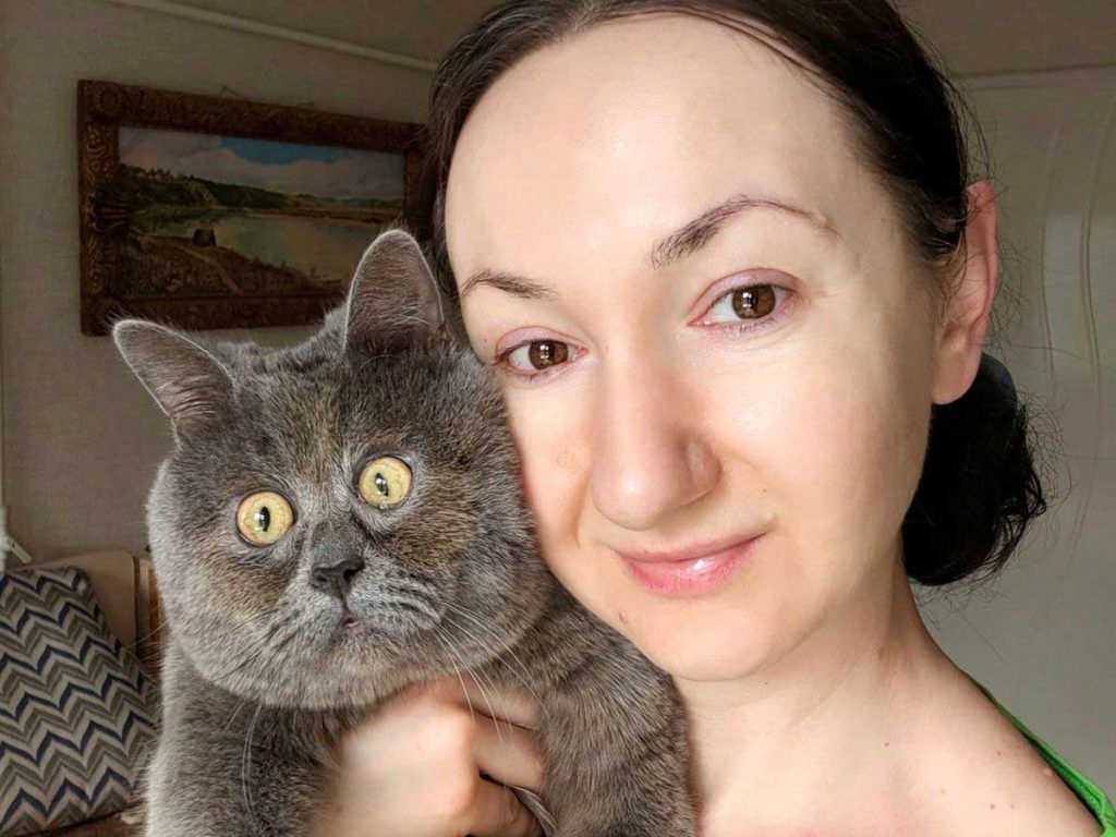 Fedya russian cat Shocked face