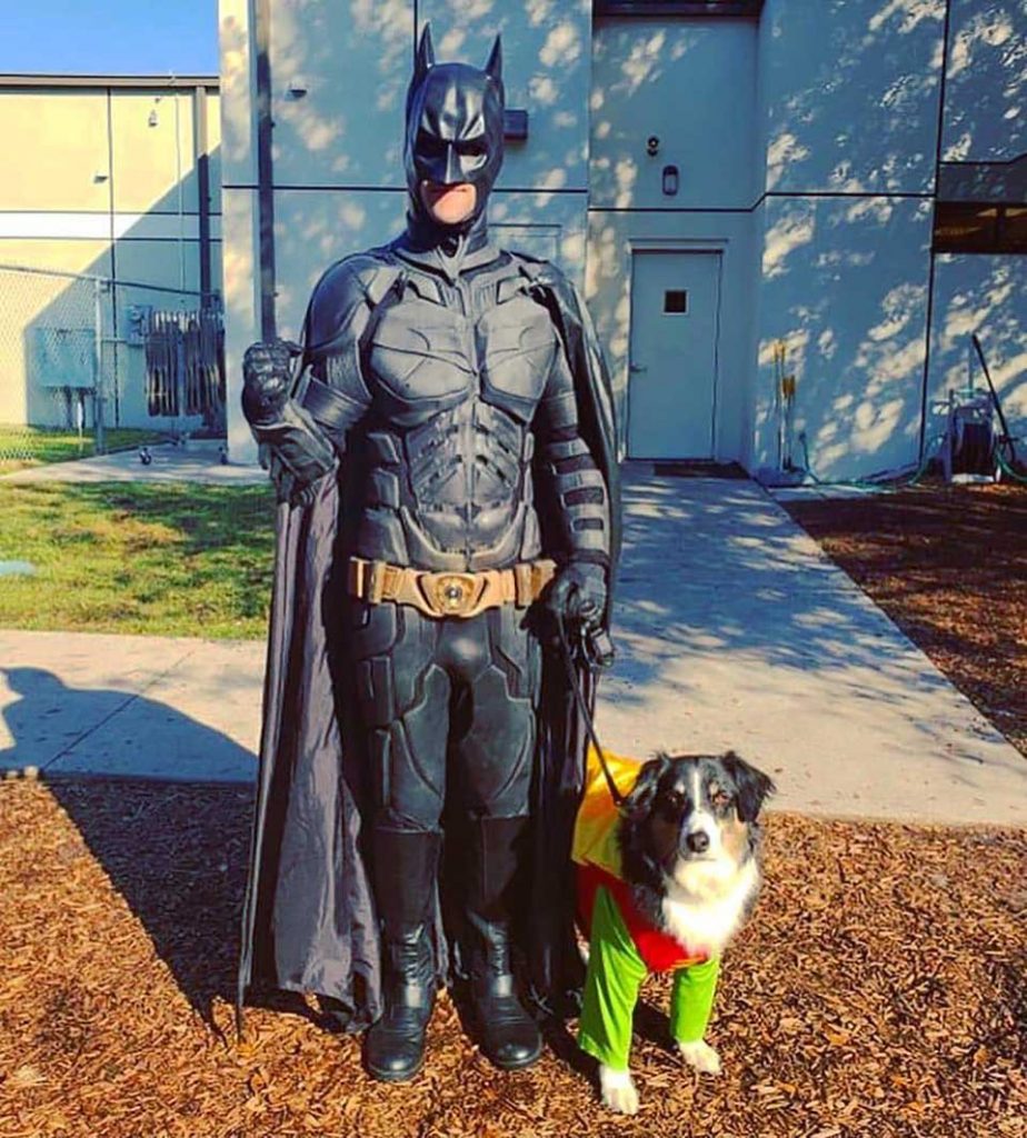 real life batman costume Saving animals