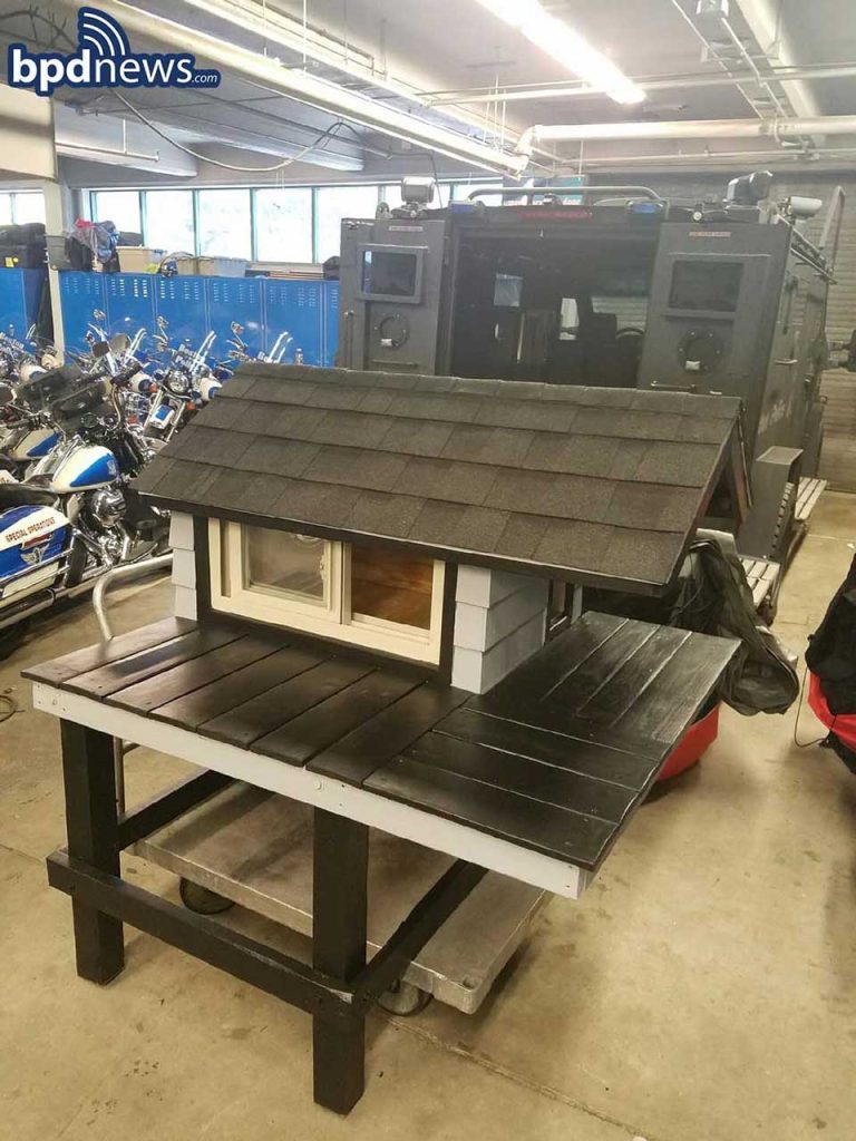 Police department builds a cat house