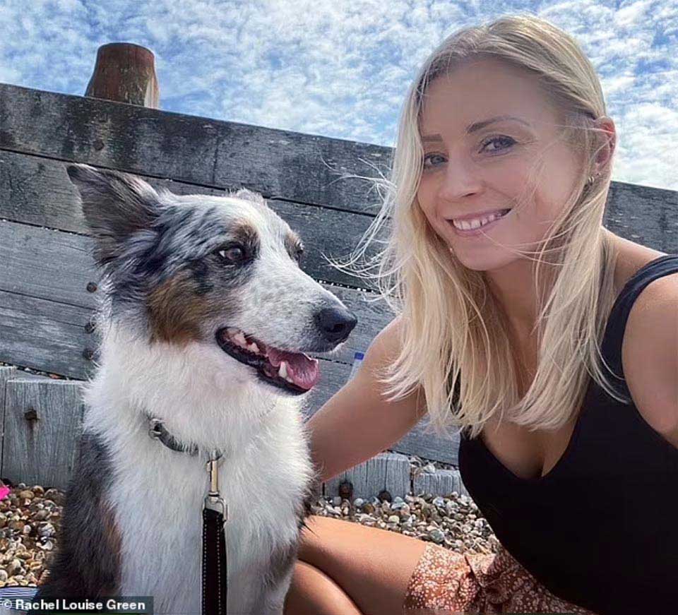 Woman catches her dog that jumped out of a window in time