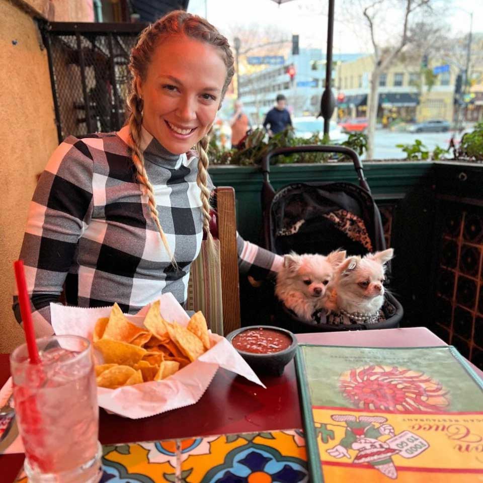 Woman does not go out with men unless her puppies approve