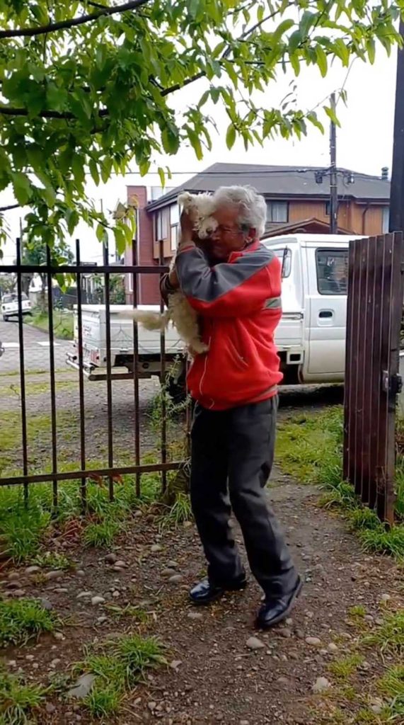 Grandfather finds lost puppy after days of anguish